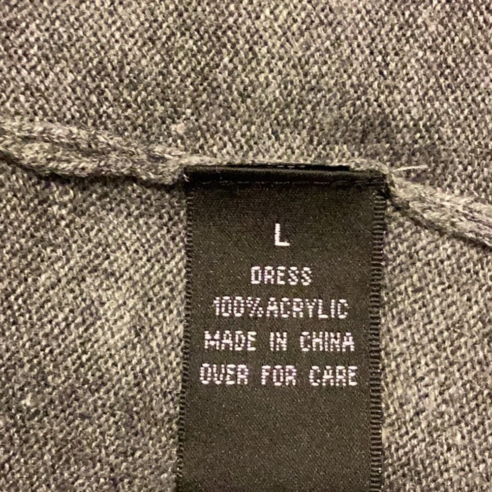 A BYER Women’s Sweater Dress Gray Sz L - Picture 8 of 9